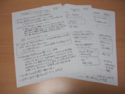 講師書き下ろしプリントを使用した授業です